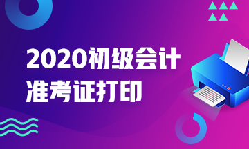 你能确定河南2020年会计初级考试准考证打印时间吗？